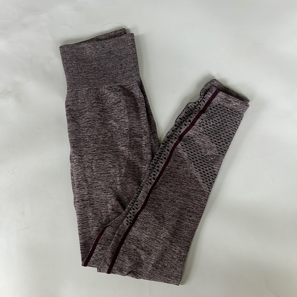 PINK Victoria's Secret Maroon Heather Leggings